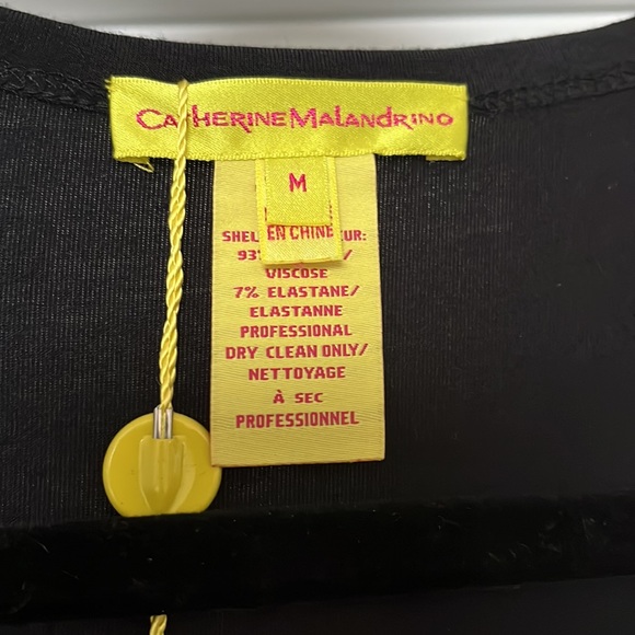 Catherine Malandrinò Black Knot Front Dress- NWT - Picture 6 of 8